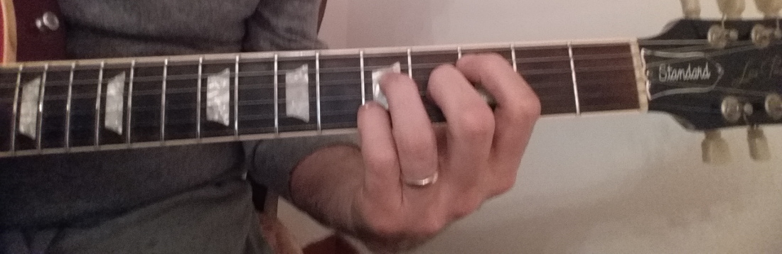 C major 7th guitar chord shape